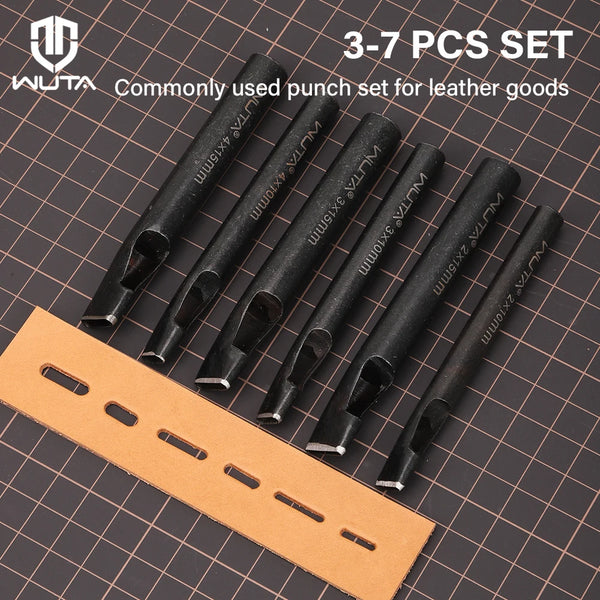 WUTA Oblong Leather Punch Set, full kit