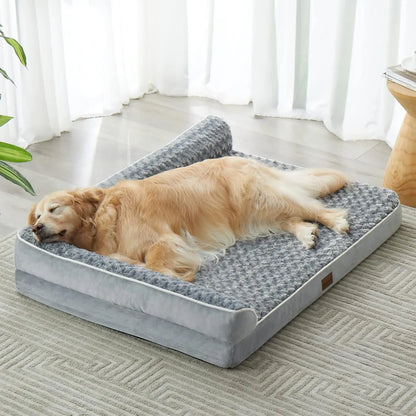Orthopedic Dog Bed for Large Dogs – Waterproof Sofa-Style Bed with Removable Washable Cover, Non-Slip Base & Joint Support